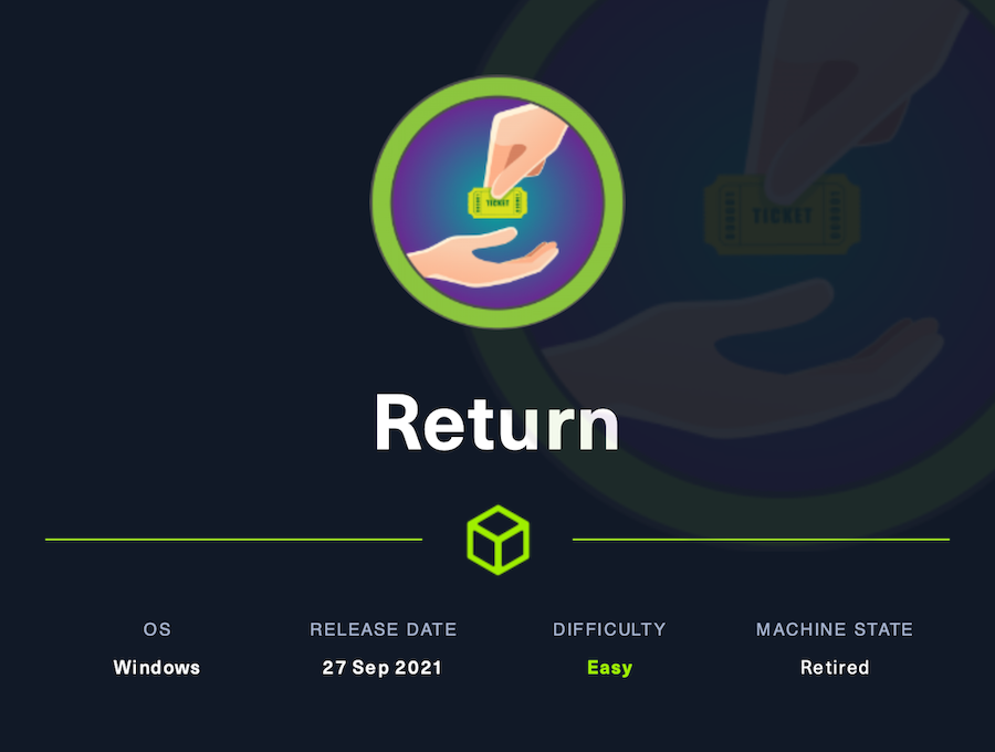 HTB: Return